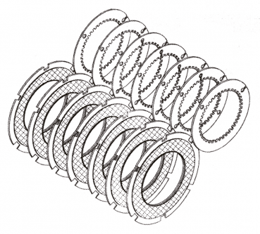 REPLACEMENT CLUTCH PLATES FOR PRIMO BELT DRIVES